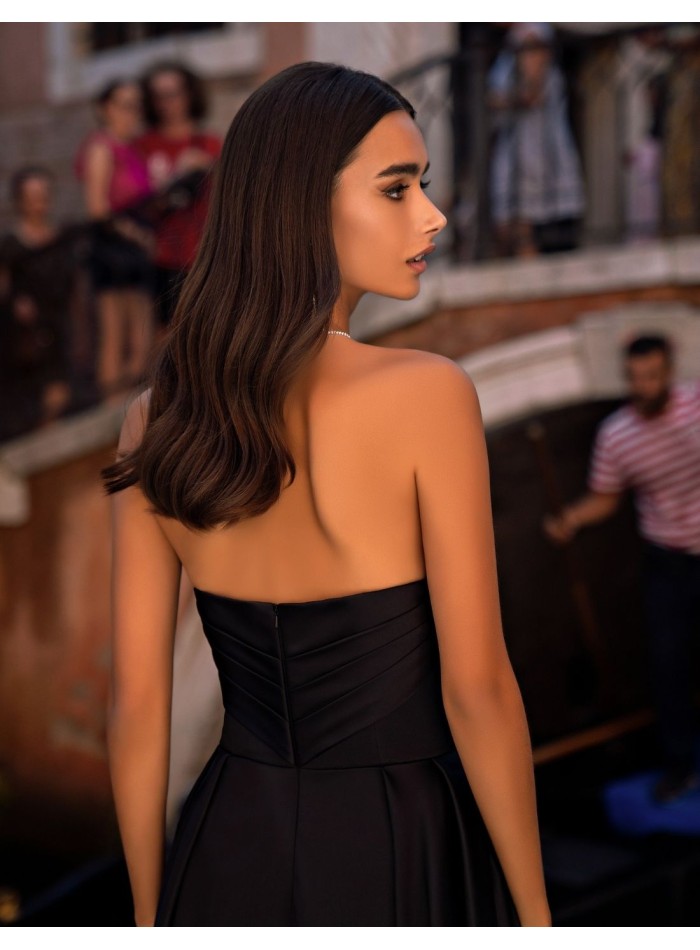 Robe longue de soirée à bretelles