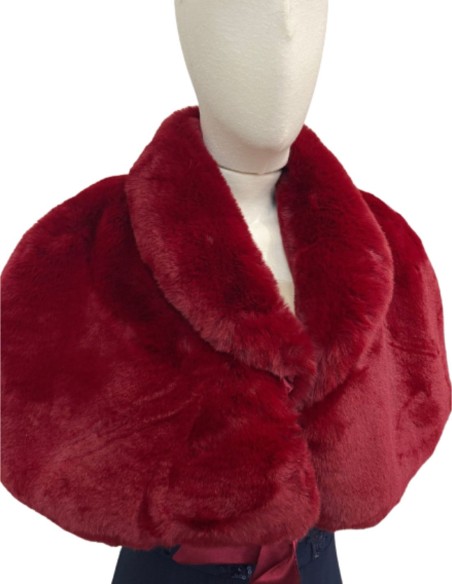 Torera de pelo con lazada