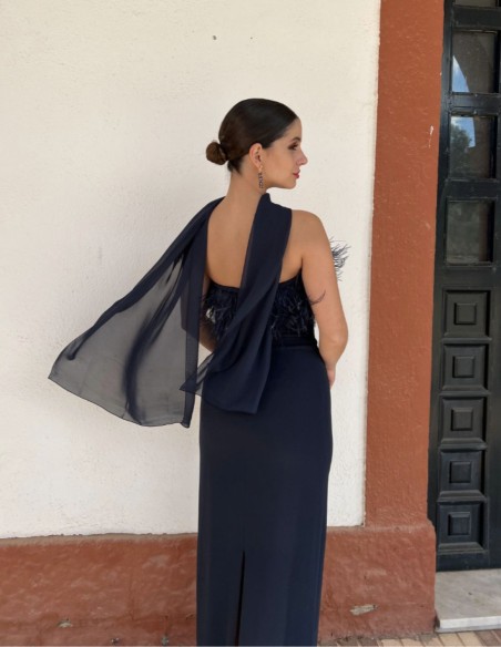 Short chiffon party shawl