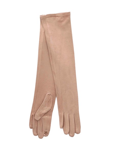 Longs gants en daim pour les invités