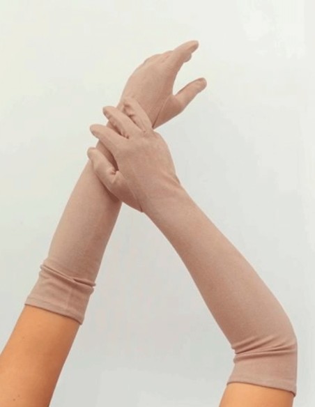 Guantes de antelina largos para invitada