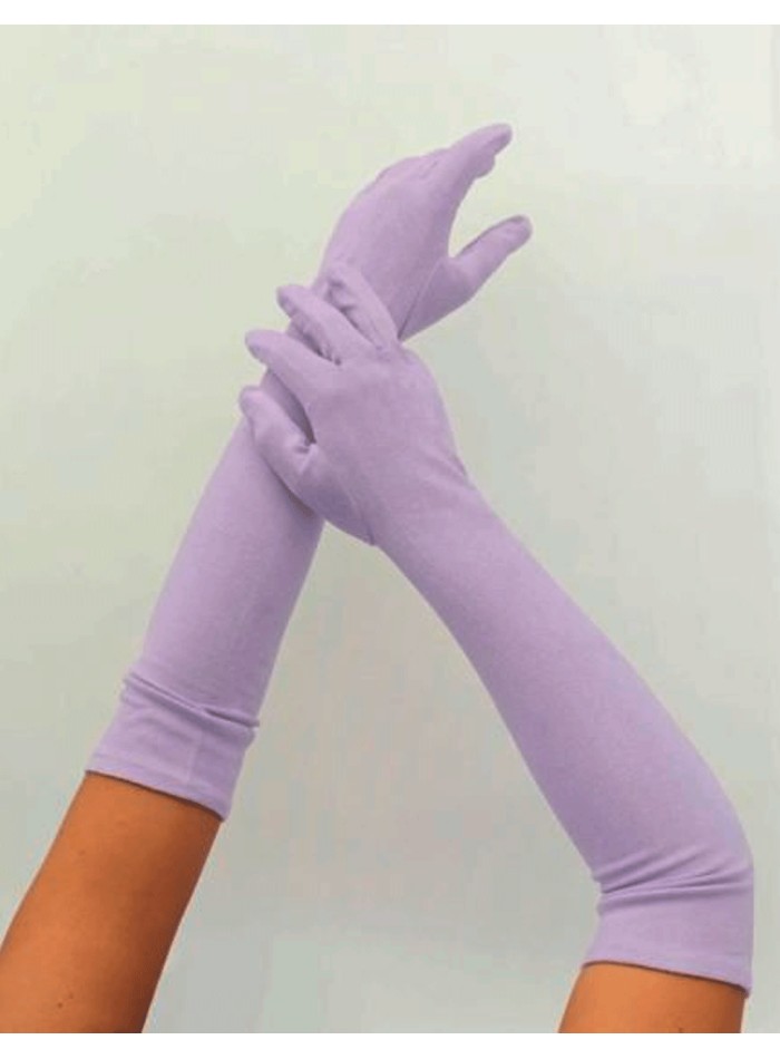 Longs gants en daim pour les invités