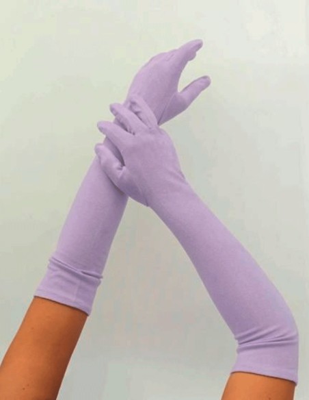Longs gants en daim pour les invités