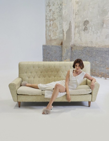 Robe de mariée midi avec fente latérale