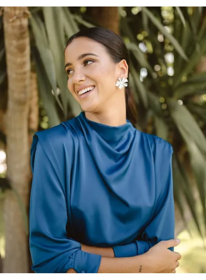 Robe midi à manches longues pour les fêtes