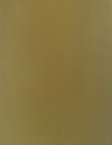 Midi party dress in ochre colour with high neck.