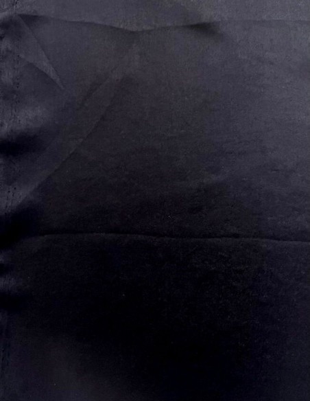 Satin strapless party top with waterfall neckline