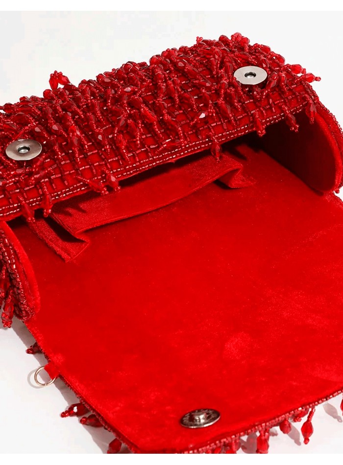 Bolso de fiesta de pedrería con cristales y...