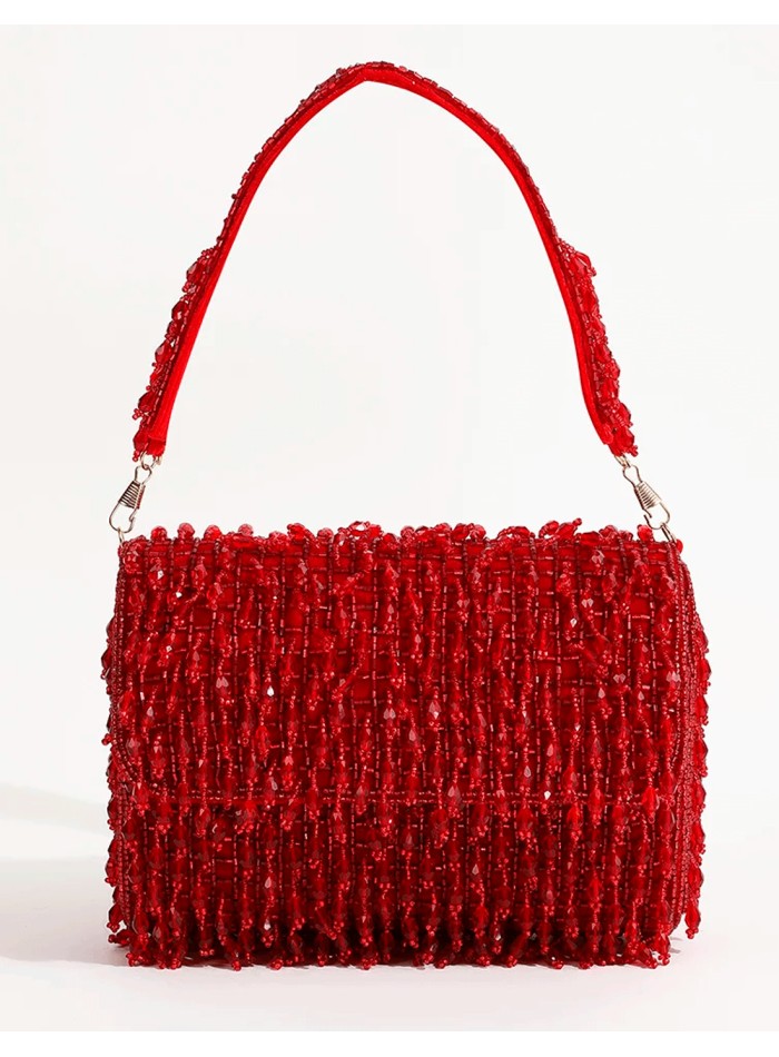 Evening clutch bag made of crystal