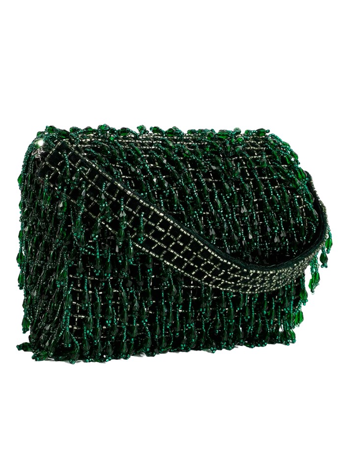 Evening clutch bag made of crystal