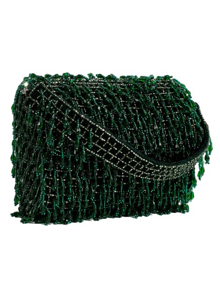 Evening clutch bag made of crystal