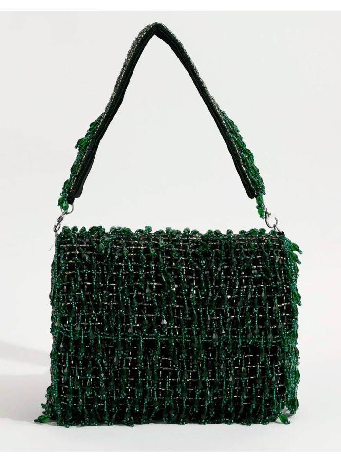 Sac de fête en strass avec cristaux et perles