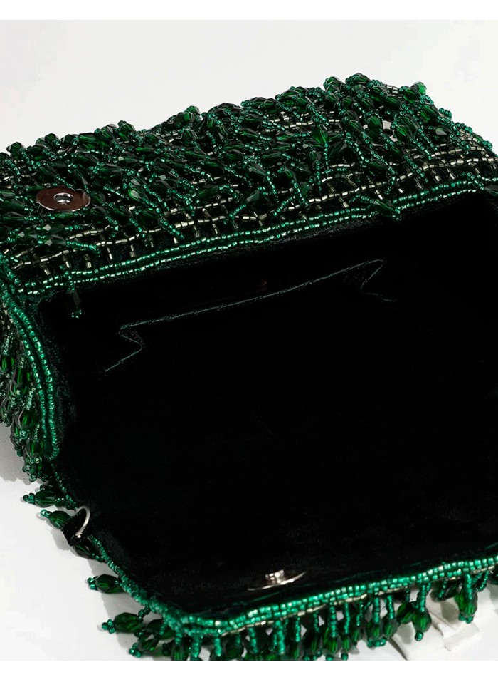 Evening clutch bag made of crystal