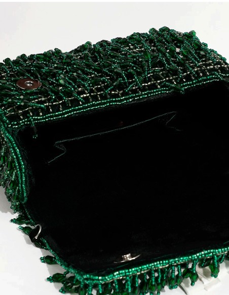 Evening clutch bag made of crystal