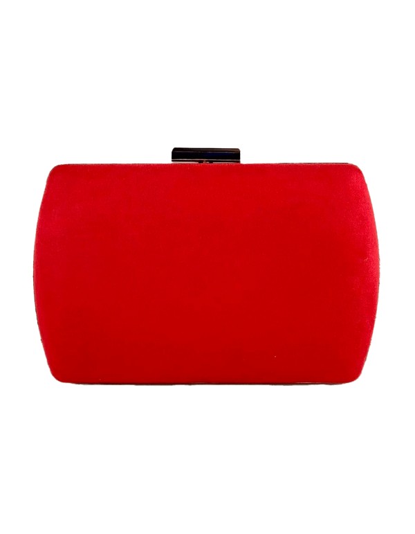 Bolso de Fiesta de antelina con bordes dorados