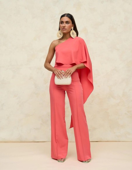 High waisted flared party trousers.