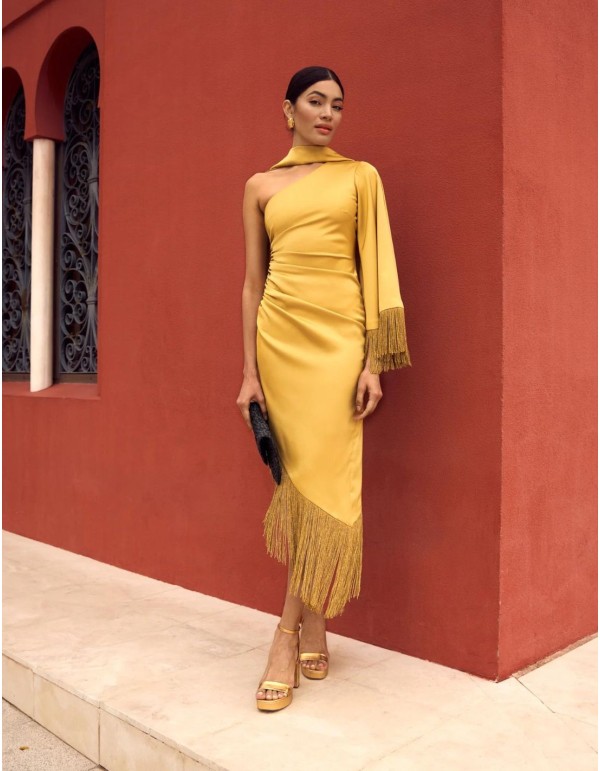 Midi party dress for guests.