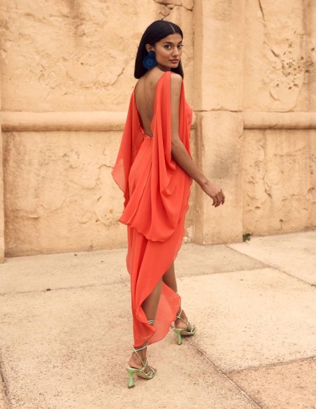 Midi party dress for special events.