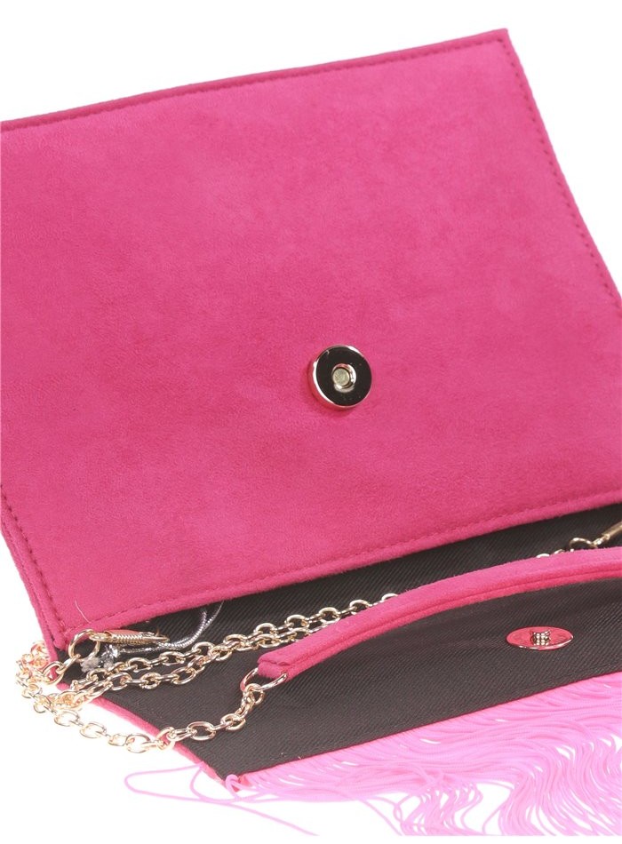 Cartera de mano de antelina con flecos