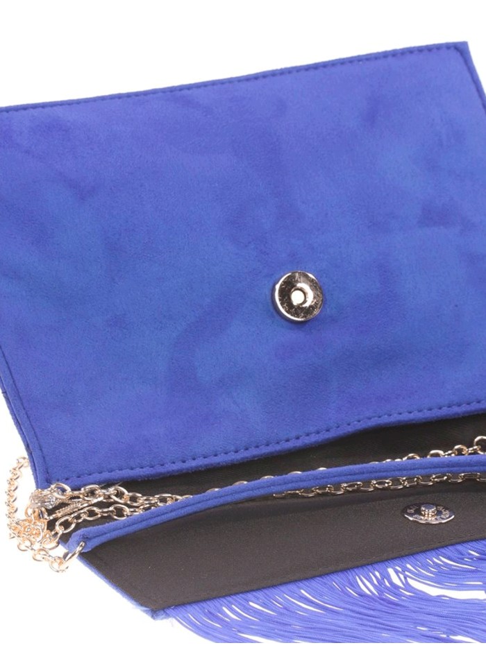 Cartera de mano de antelina con flecos