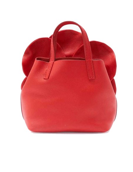 Faux leather 3D flower handbag for guests