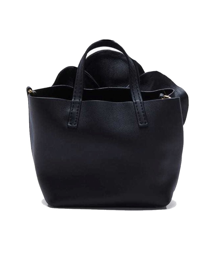 Bolso de mano con flor en 3D de piel sintética...