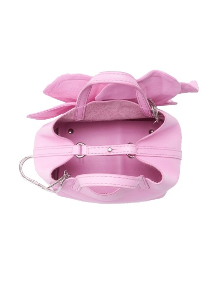 Faux leather 3D flower handbag for guests