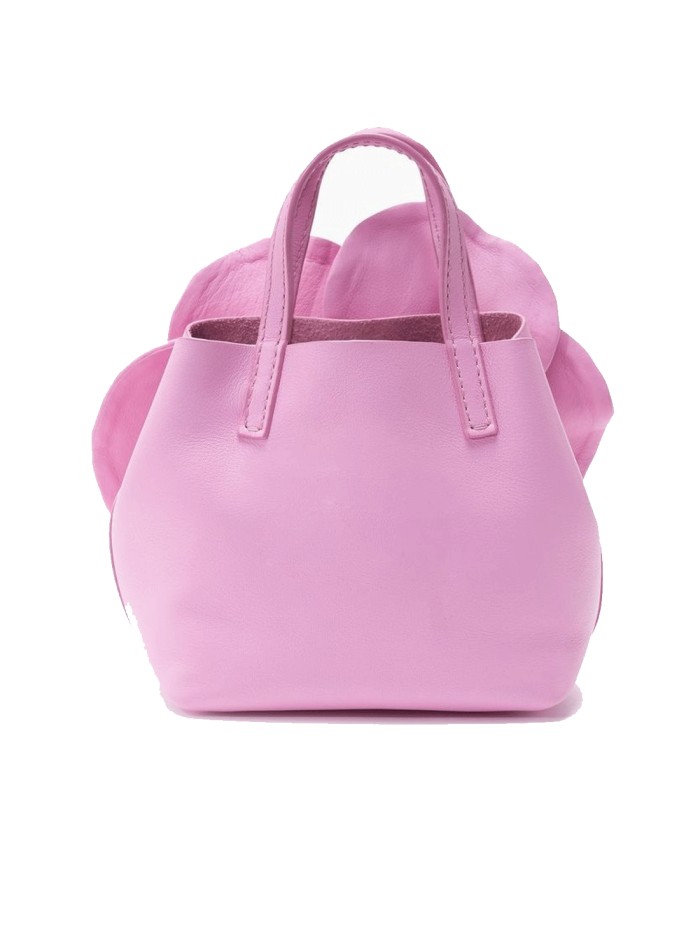 Pochette en faux cuir avec fleurs en 3D pour...