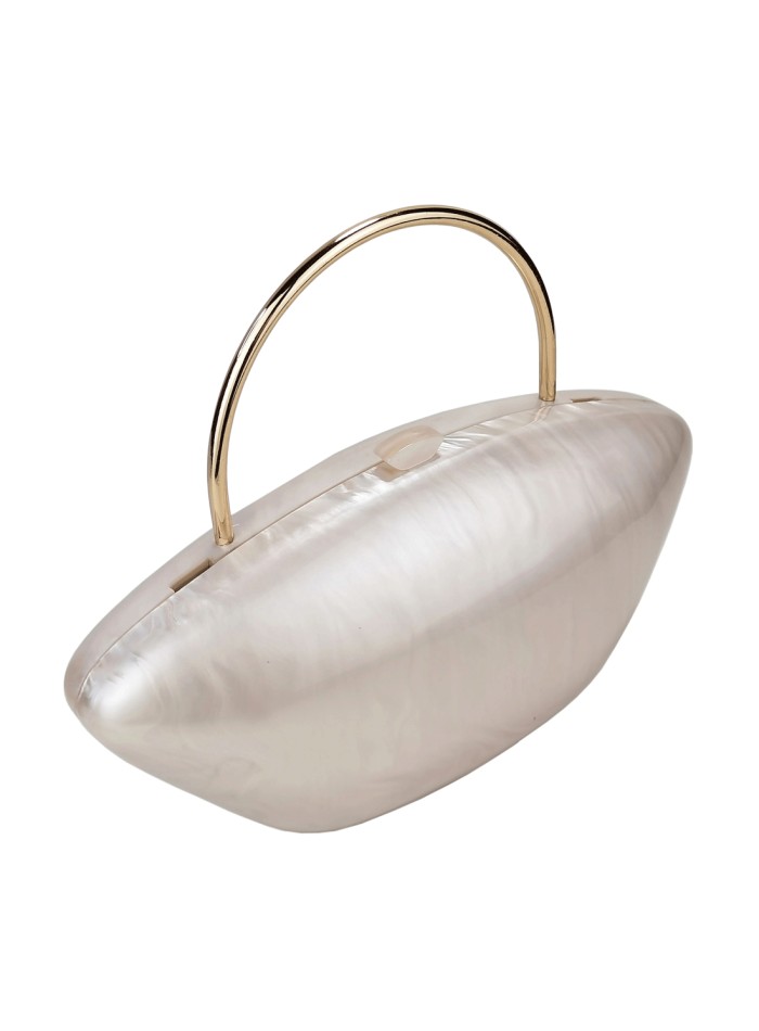 Pearlized clutch bag for bride and guests