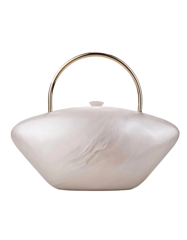 Pearlized clutch bag for bride and guests