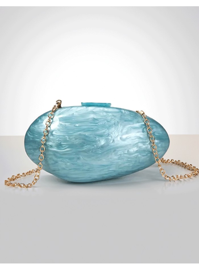 Bolso de fiesta nacarado con efecto perlado