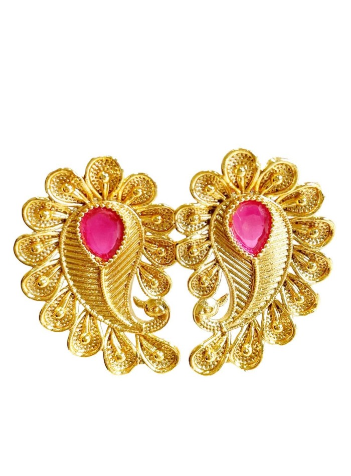 Pendientes de fiesta con forma de pluma y...