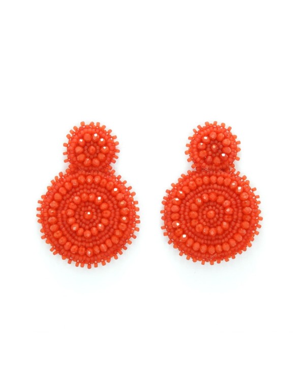 Rhinestone round party earrings 2
