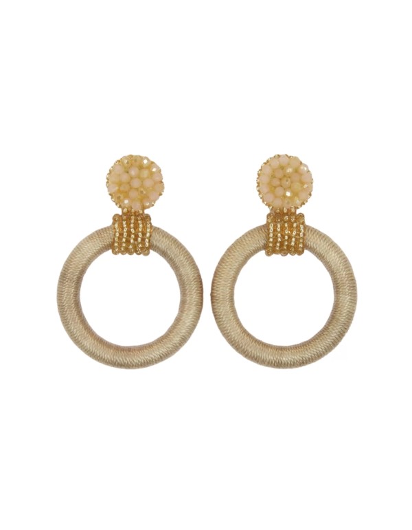 Fibres and crystals earring style party earrings