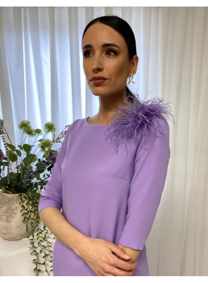 Ensemble blouse asymétrique avec broche et...