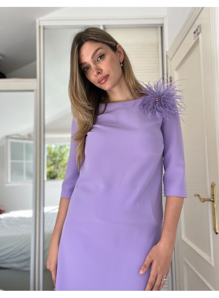 Ensemble blouse asymétrique avec broche et...