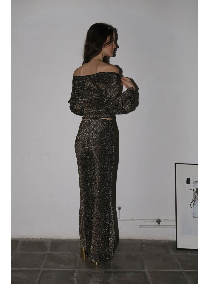 Pantalon de fête long et évasé avec des...