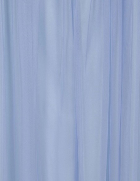 Robe longue de fête à manches longues brodée de sequins bleus