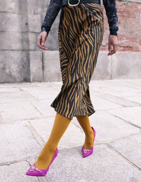 Chaussures de soirée en daim Bougainvillea avec boucle décorative