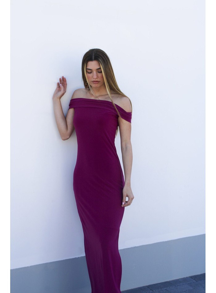 Robe longue de soirée pour invitée avec...