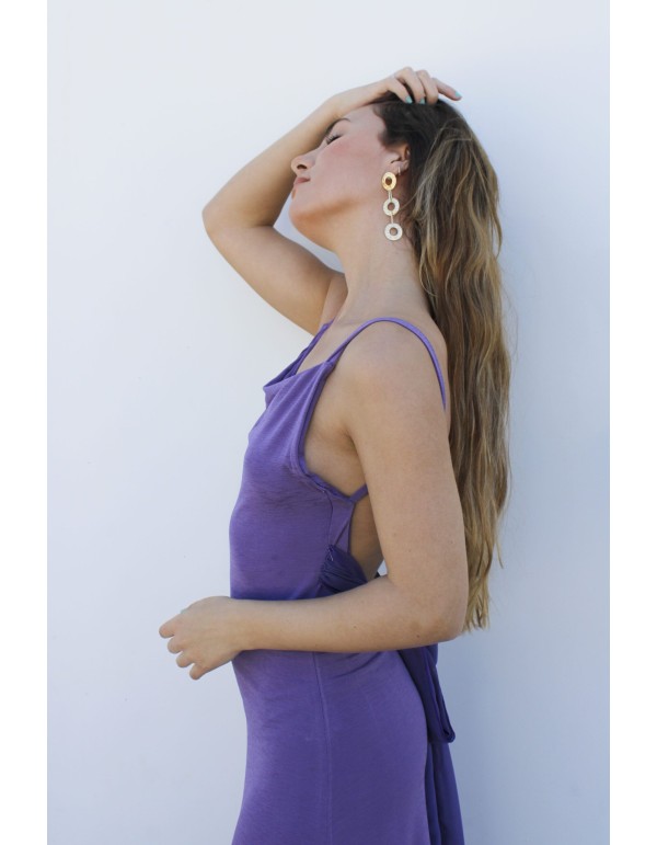 Vestido de fiesta con lazada y espalda descubierta 2