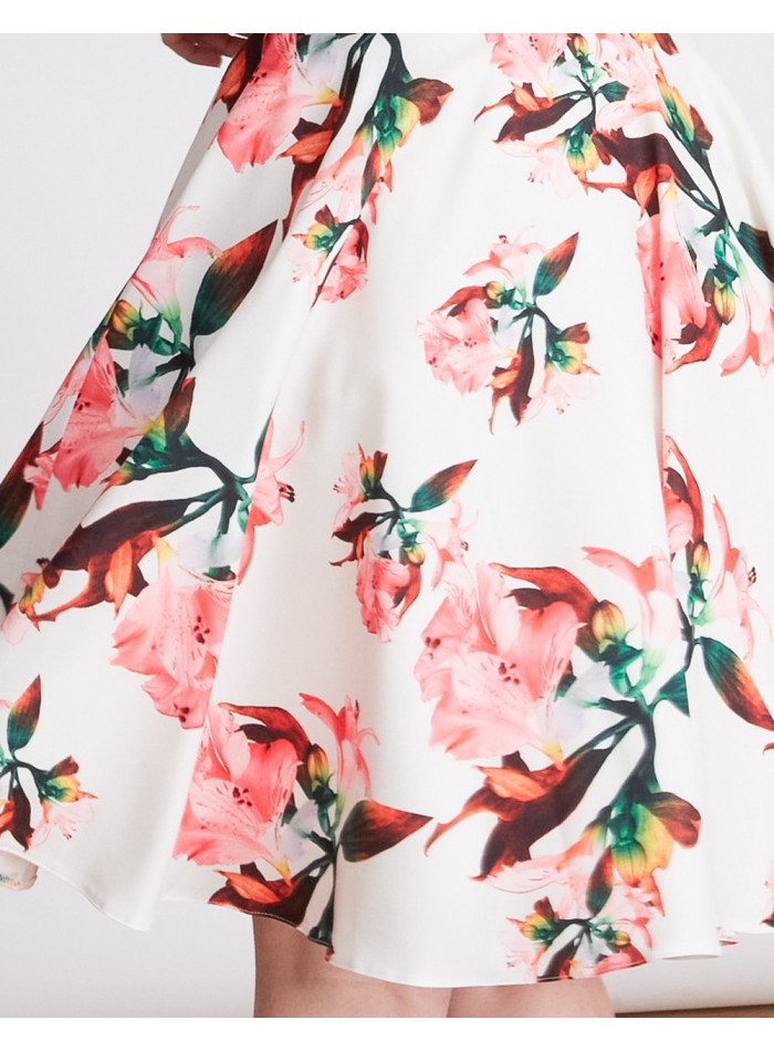 Kate floral print flatered skirt