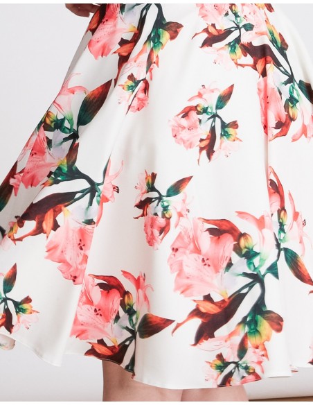 Kate floral print flatered skirt