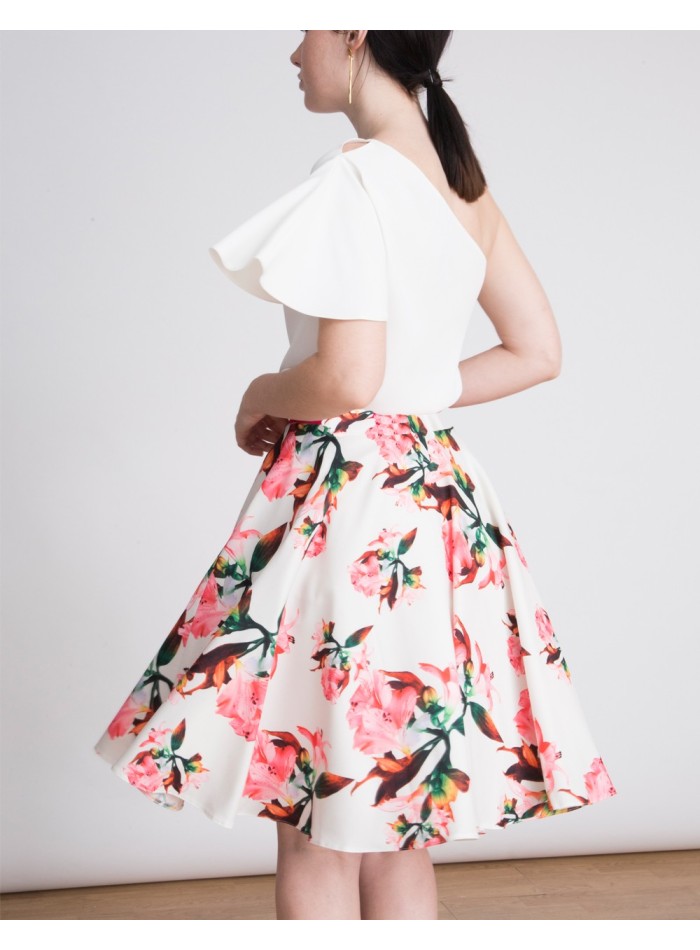 Kate floral print flatered skirt