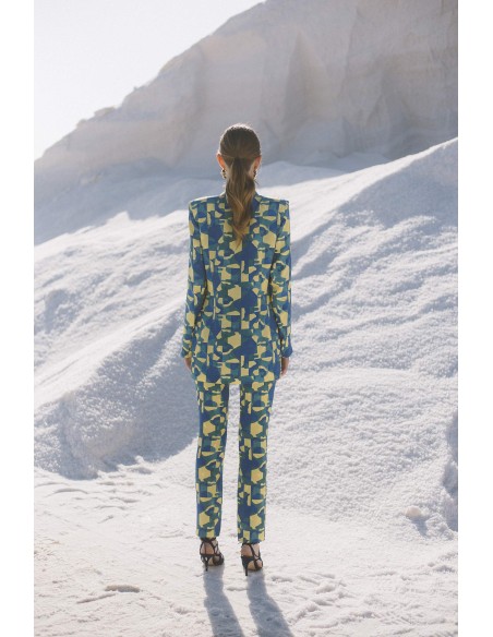 Dinner suit with tuxedo style jacket and slim-fit pants