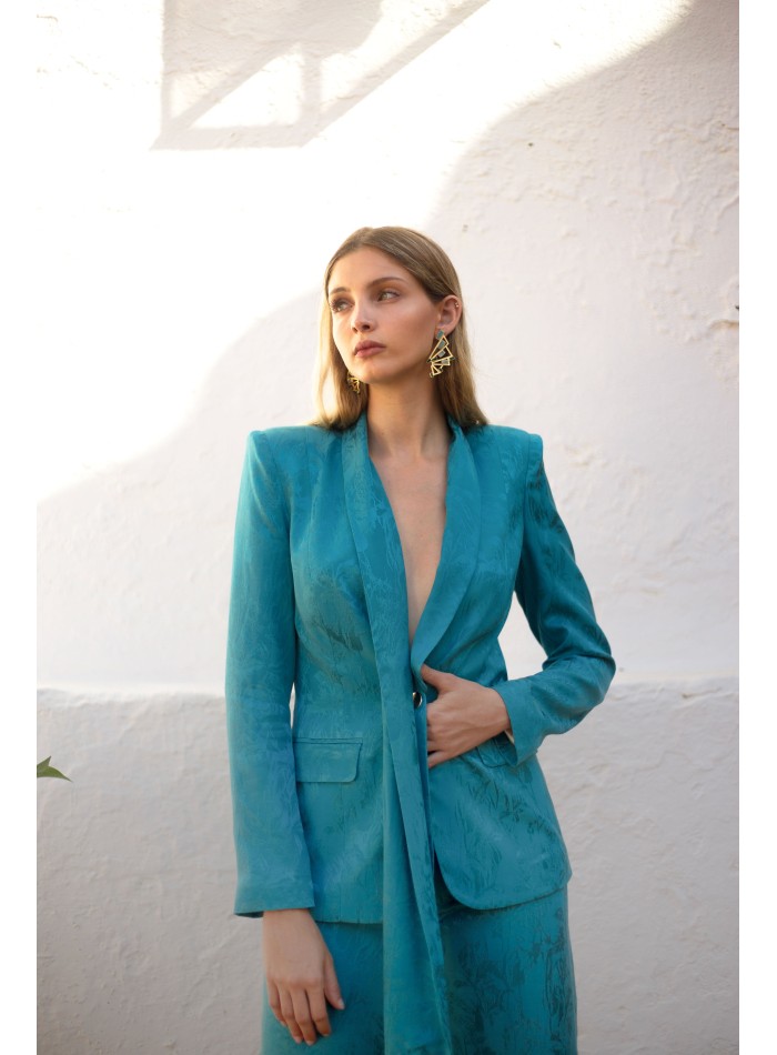 Veste et pantalon à large jambe