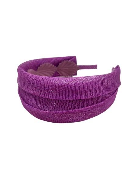 Bandeau d'invité en raphia Bougainvillier