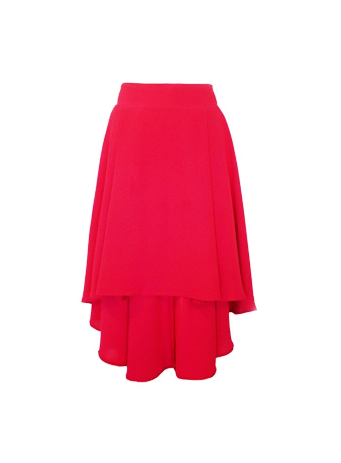 Asymmetric Skirt Kate Fuchsia