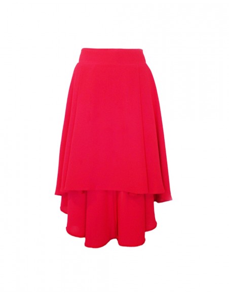 Asymmetric Skirt Kate Fuchsia