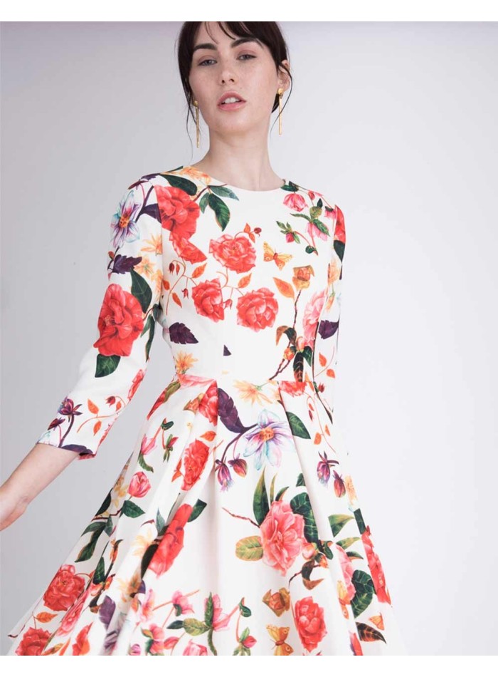 Cocktail dress with floral print - Iris Lauren Lynn London - 5